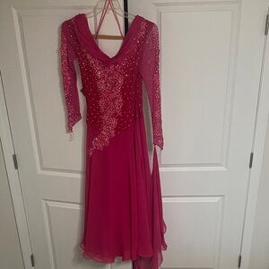 Elegant Pink Sequin Dress